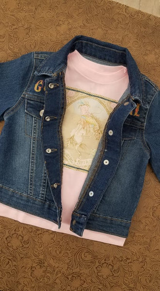 Dark Wash COWGIRL Denim Jacket