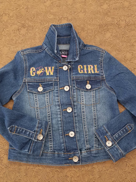 Dark Wash COWGIRL Denim Jacket