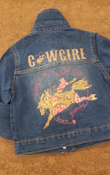 Dark Wash COWGIRL Denim Jacket