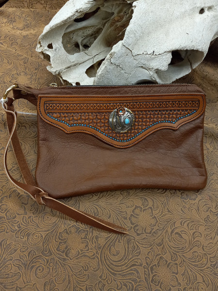 The Floating Feather Wristlet