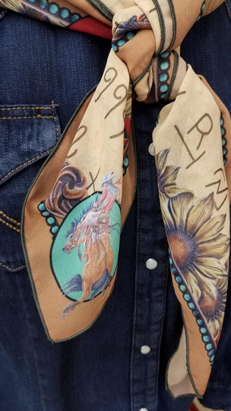 Saddle Leather and Trail Dust  Scarf