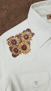 Yellow Sunflower Yoke Shirt