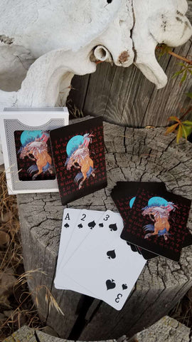 Under The Rustler's Moon Playing Cards