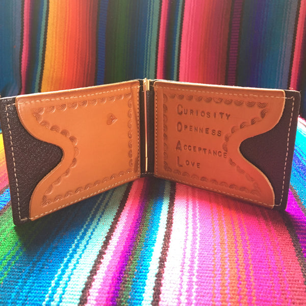 Triangles on Triangles Wallet with Mindfulness Pocket
