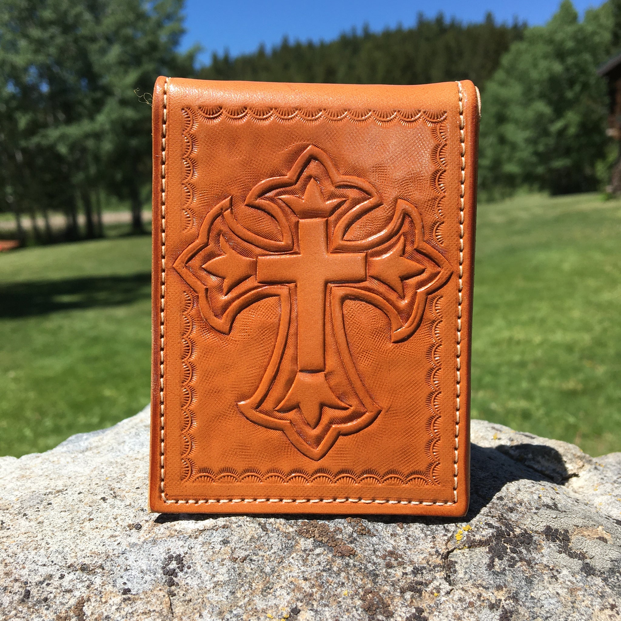Fancy Cross Wallet with bible verse pocket
